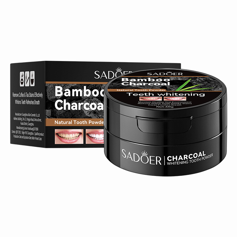 Teeth Whitening Charcoal Powder - 60 г порошок для отбеливания зубов,