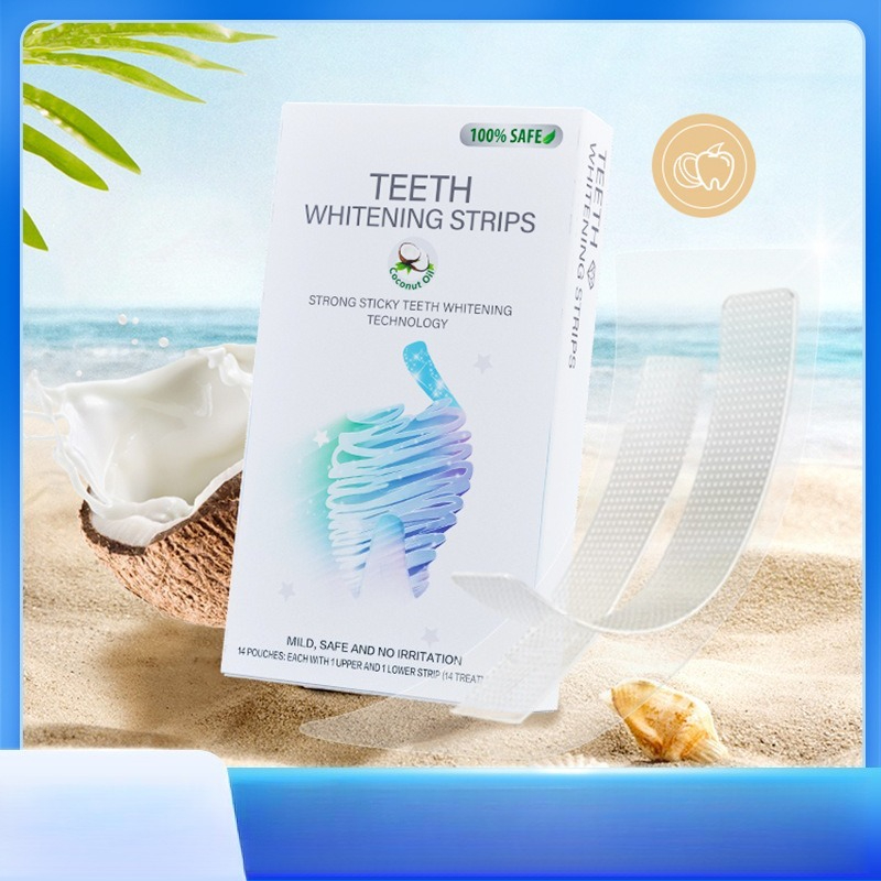 Teeth Whitening With Coconut Oil - 6D-пластыри для отбеливания зубов с кокосовым