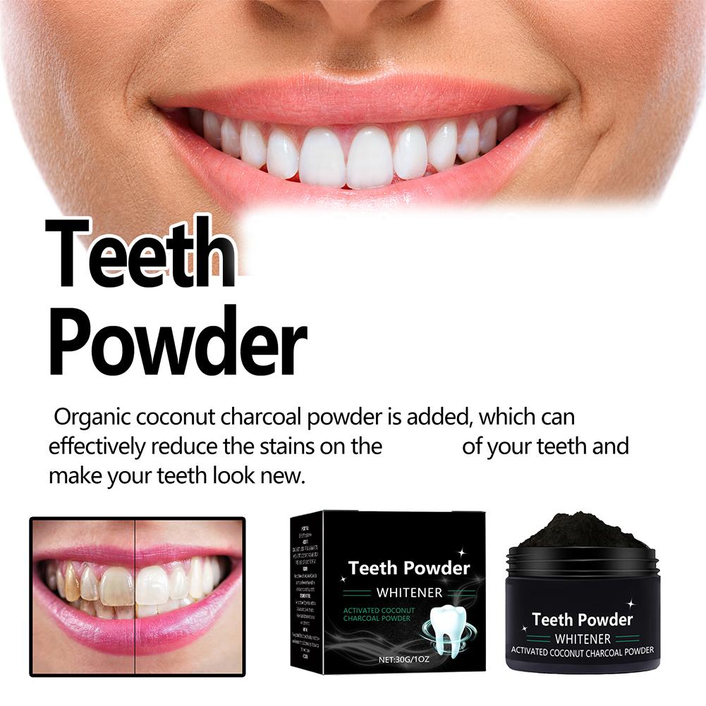 Teeth Whitening Charcoal Powder - Порошок для отбеливания зубов, натуральный отбеливающий