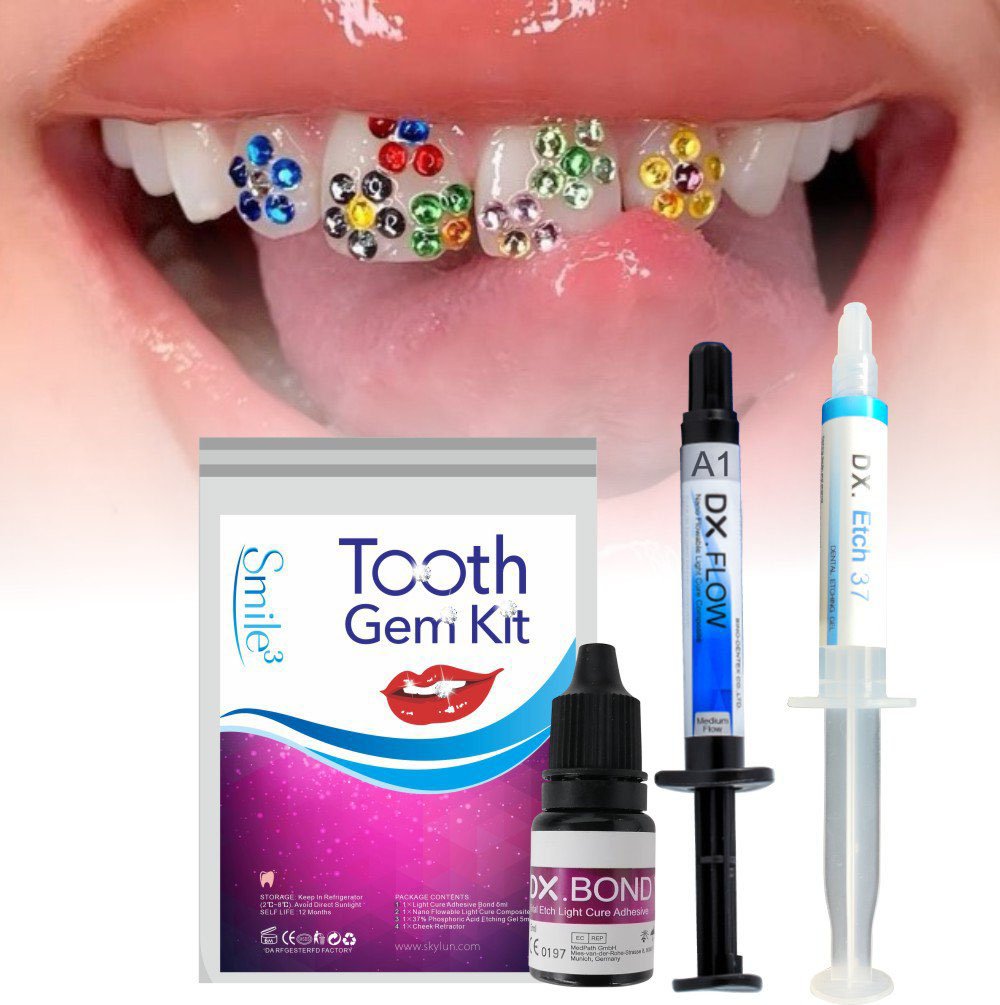 Tooth Gem Kit - Профессиональный набор для самостоятельного украшения зубов: