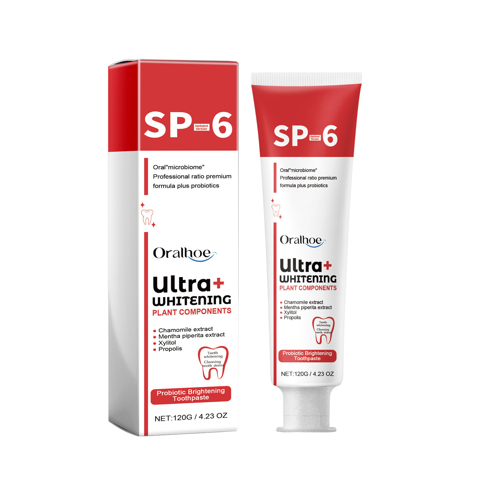 Teeth Whitening Enzymes - SP-6 пробиотик отбеливающая зубная паста Осветление