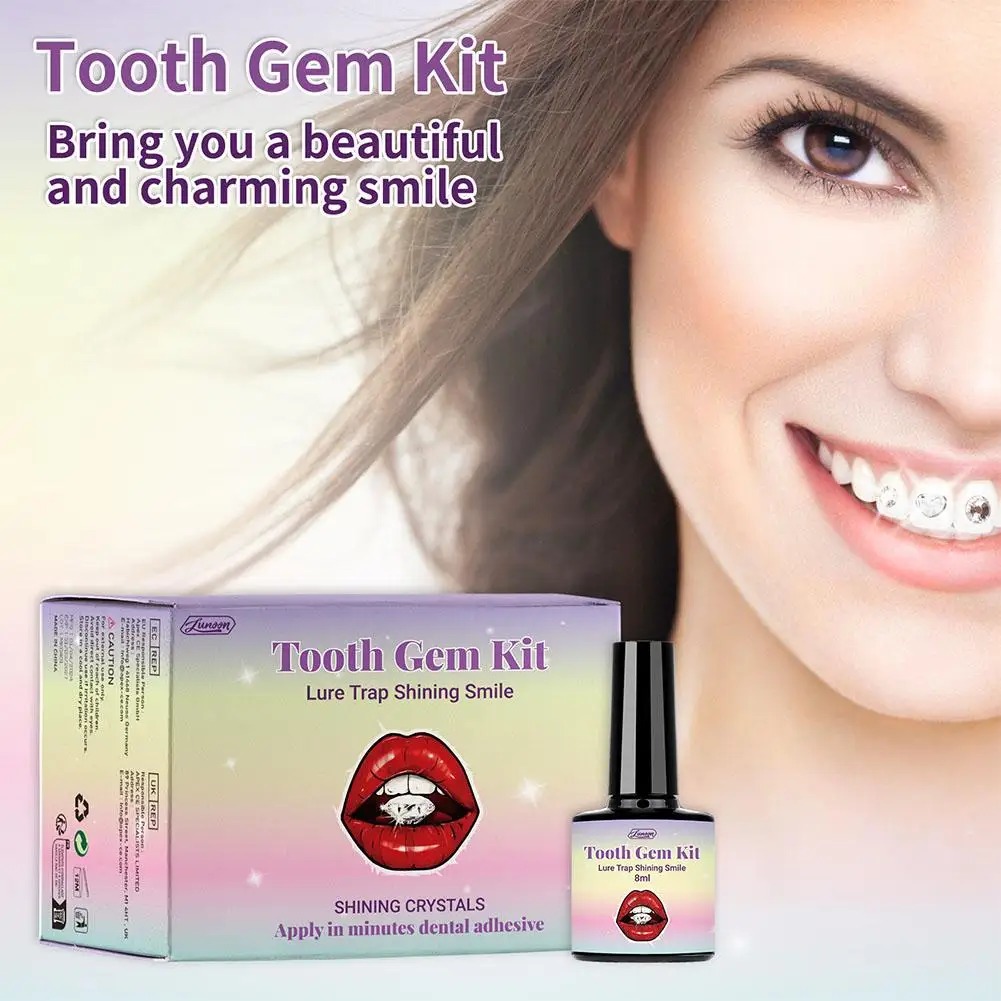 Tooth Gem Kit - Набор для самостоятельного украшения зубов: прозрачные