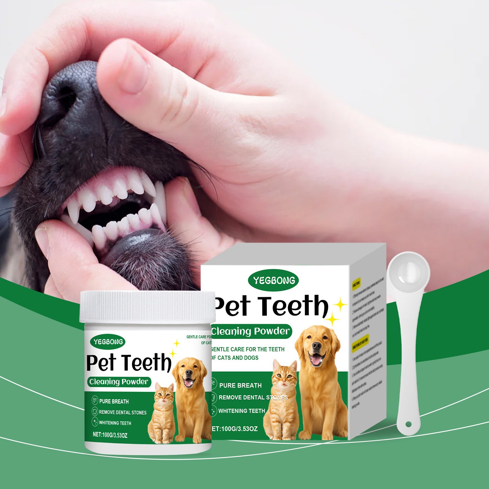 Teeth Whitening Street - Порошок для чистки зубов домашних животных