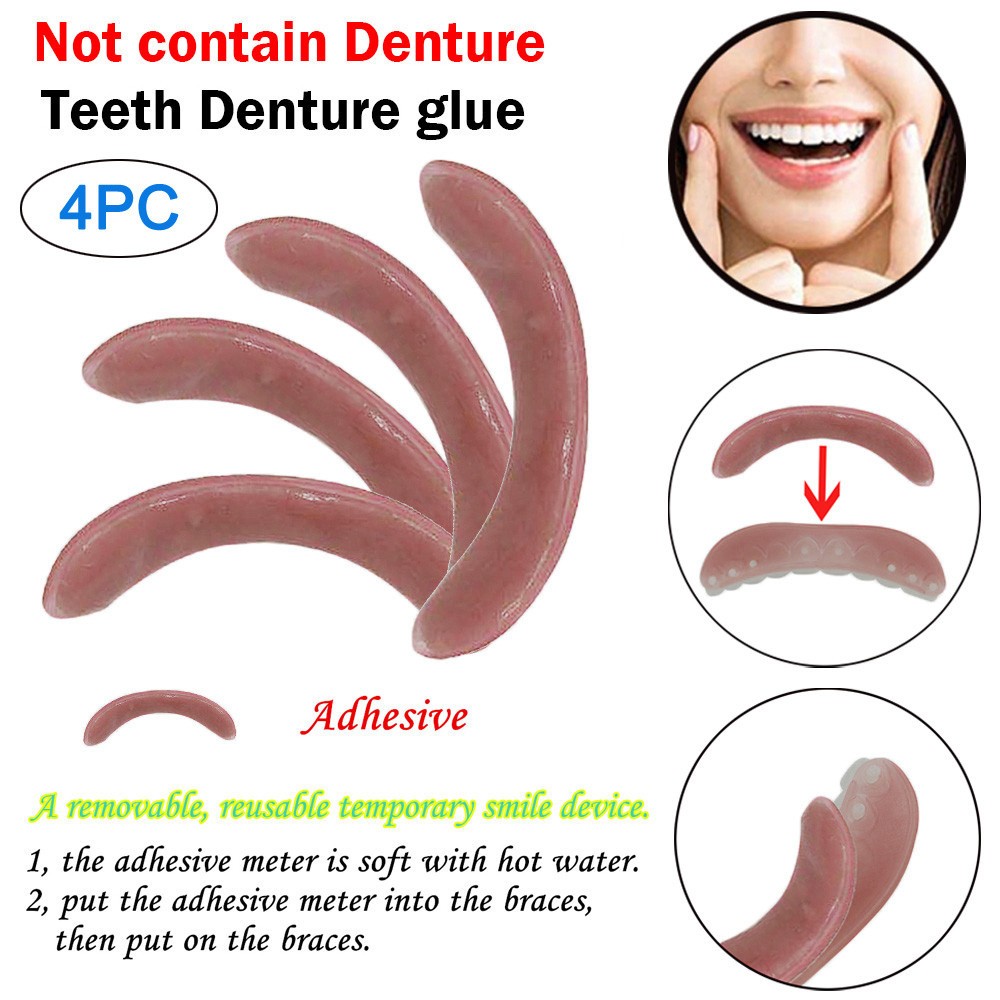 Teeth Whitening Street - 4/8 шт. отбеливающие брекеты, клейкая полоска,