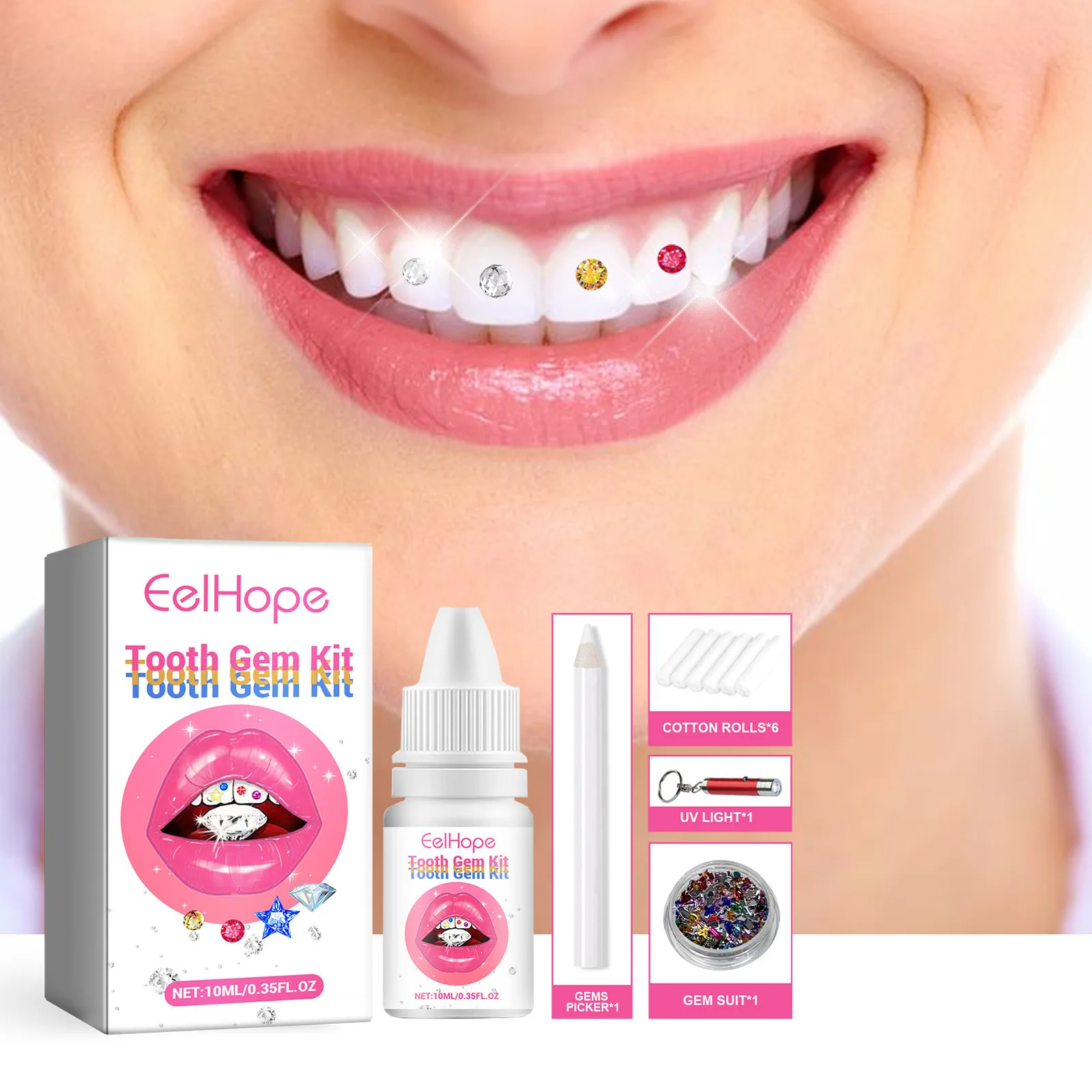 Tooth Gem Kit - Набор для украшения зубов: DIY-комплект с