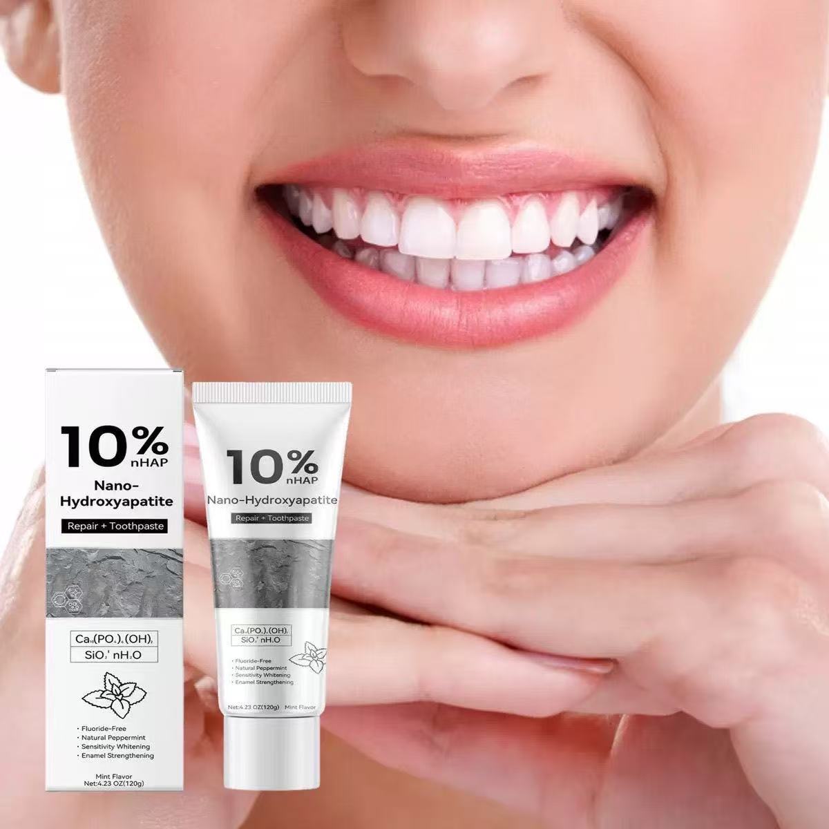 Teeth Whitening Toothpaste - Зубная паста с 10% нано-гидроксиапатитом для