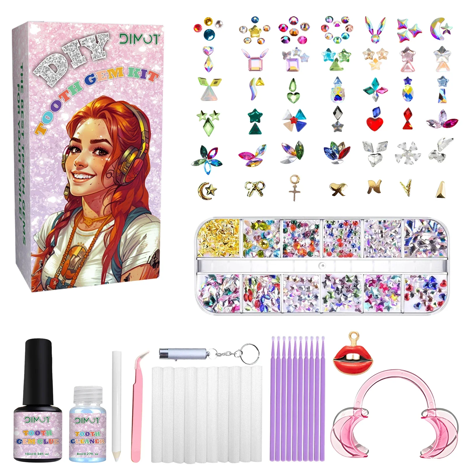 Набор украшений для зубов, наб – обзор и цена Tooth Gem Kit