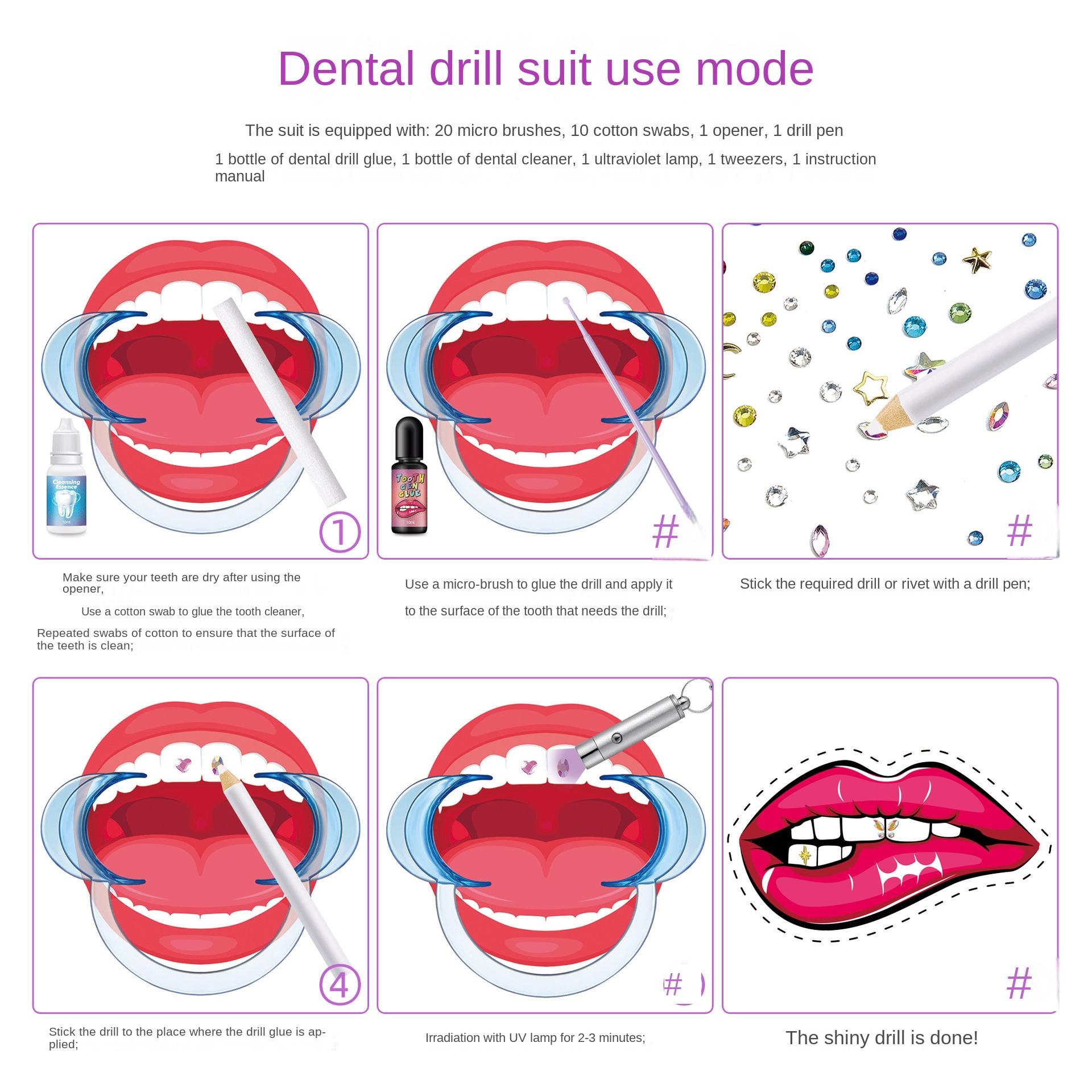 Набор для самостоятельного укр – обзор и цена Tooth Gem Kit