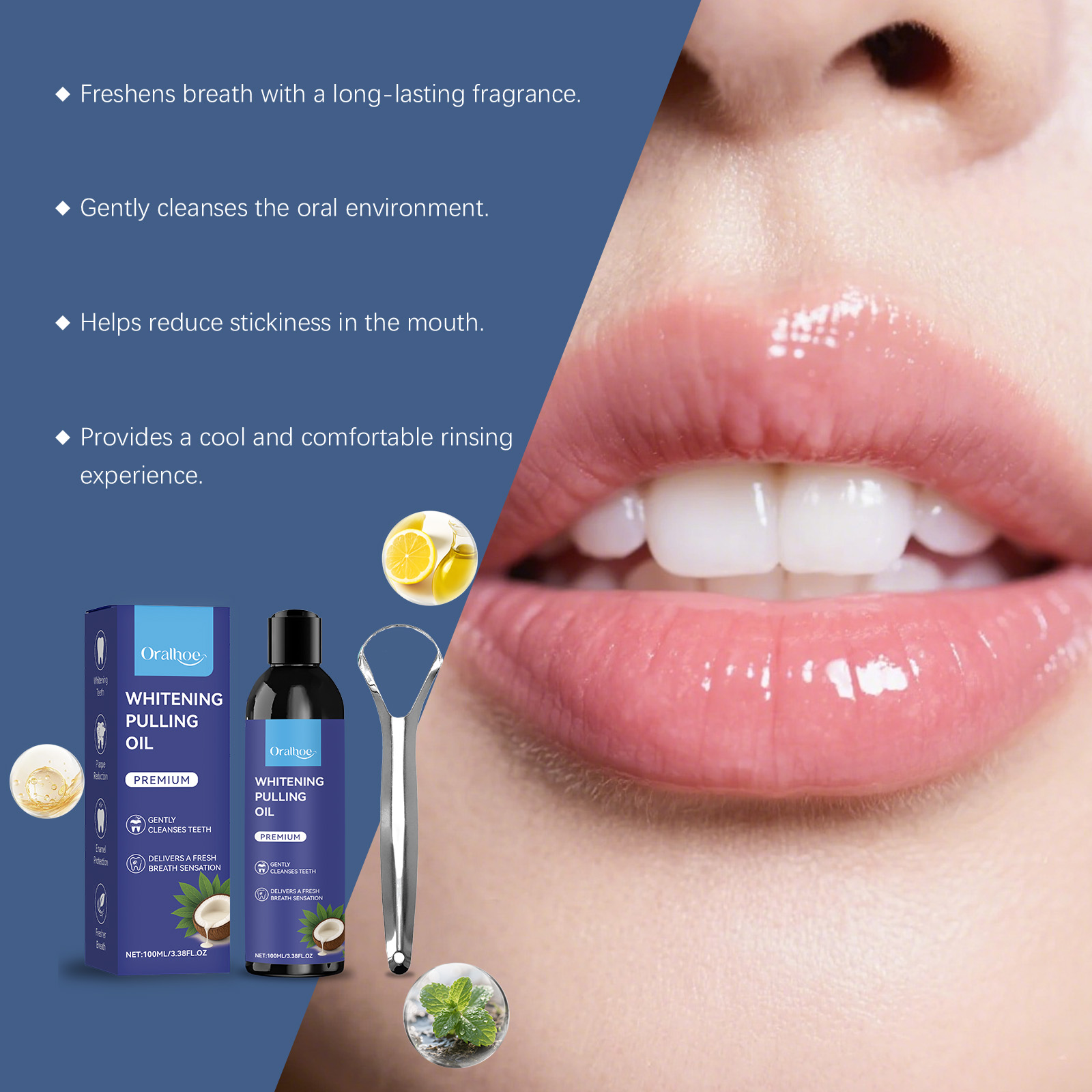 Новый Ополаскиватель для рта с – обзор и цена Teeth Whitening With Coconut Oil