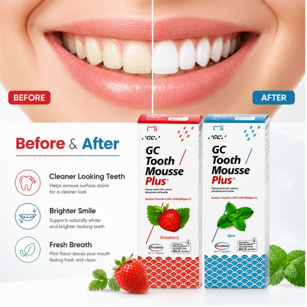 GCTooth Mousse Plus Мятно-клуб – обзор и цена Teeth Whitening Toothpaste