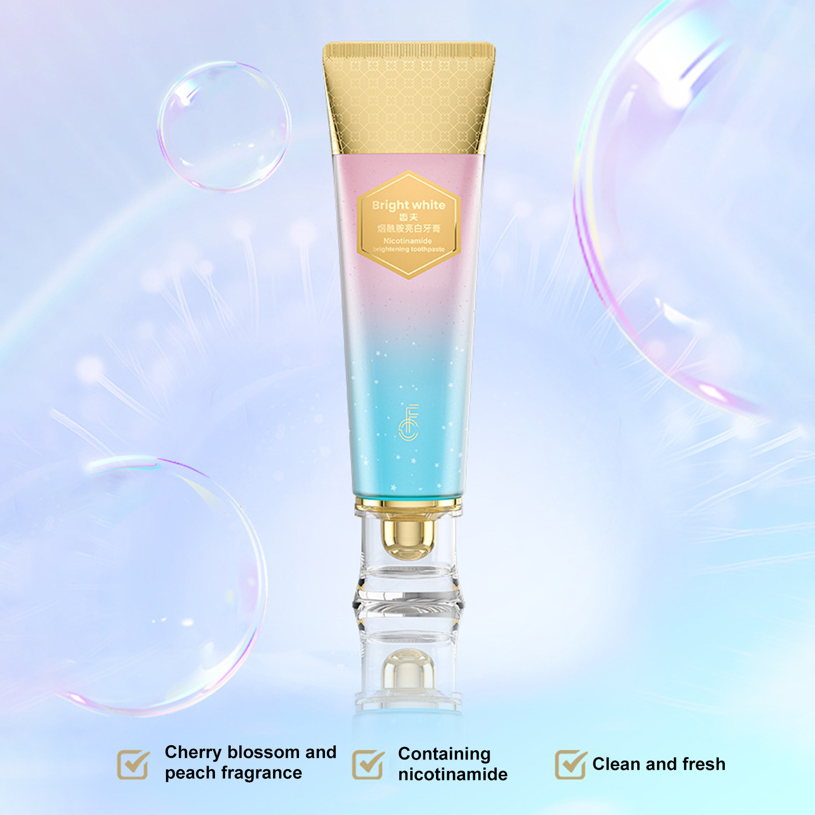 Отбеливающая зубная паста с ни – обзор и цена Teeth Whitening Toothpaste