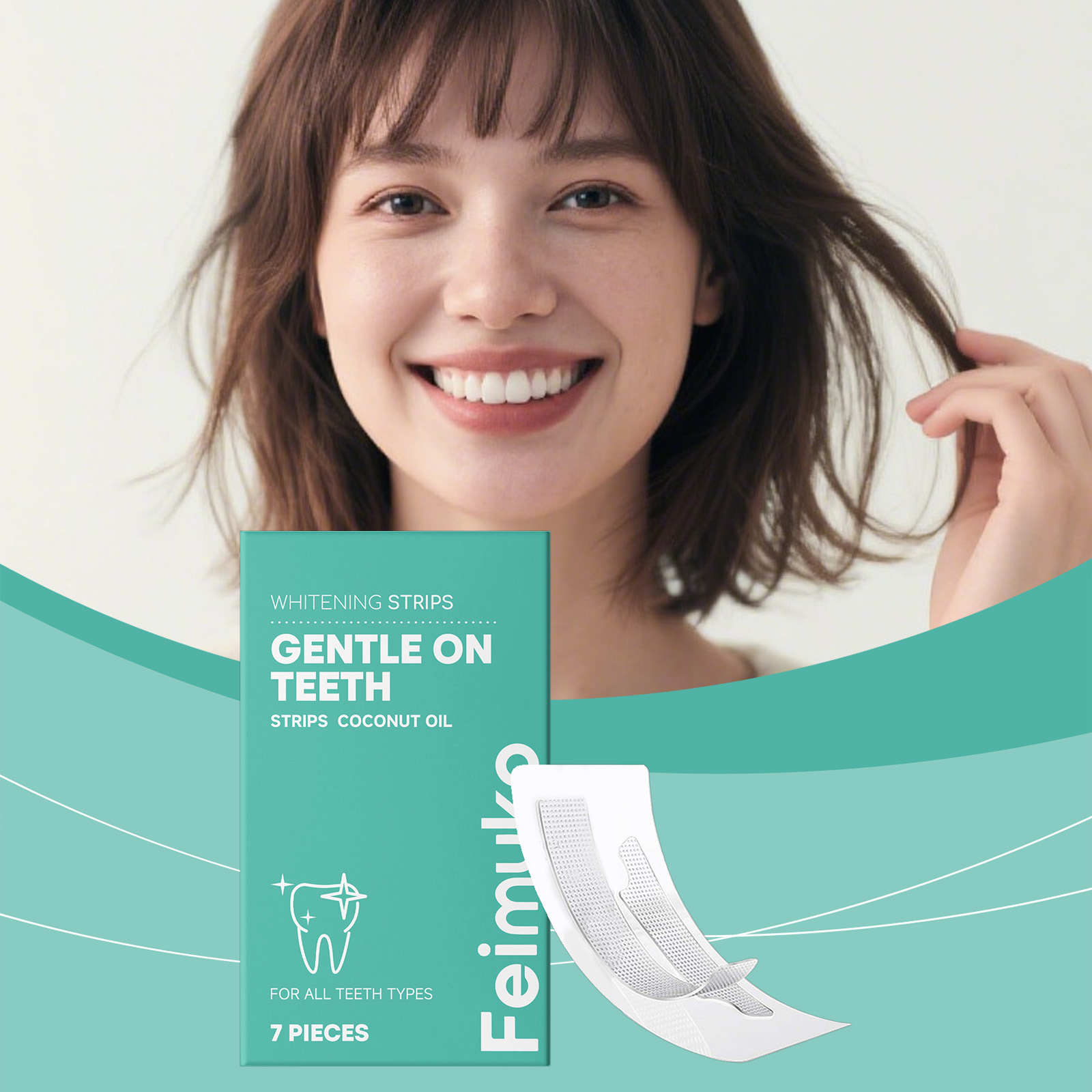 Отбеливающие полоски для зубов – обзор и цена Teeth Whitening With Coconut Oil