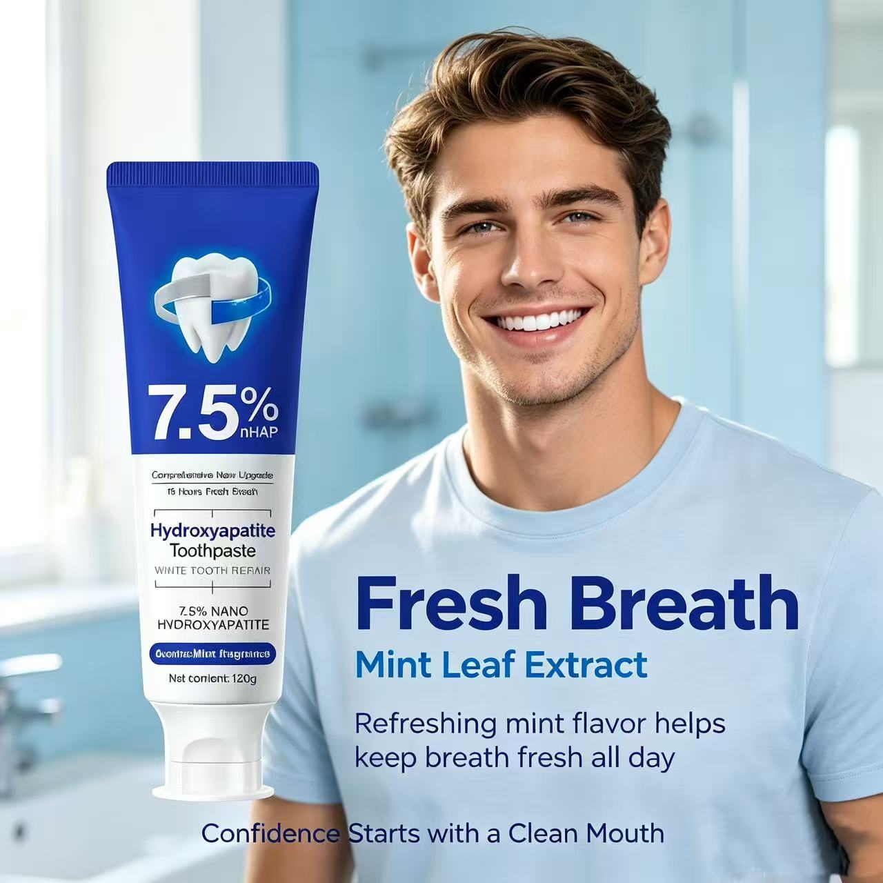 Зубная паста с 7,5% нано-гидро – обзор и цена Teeth Whitening Toothpaste
