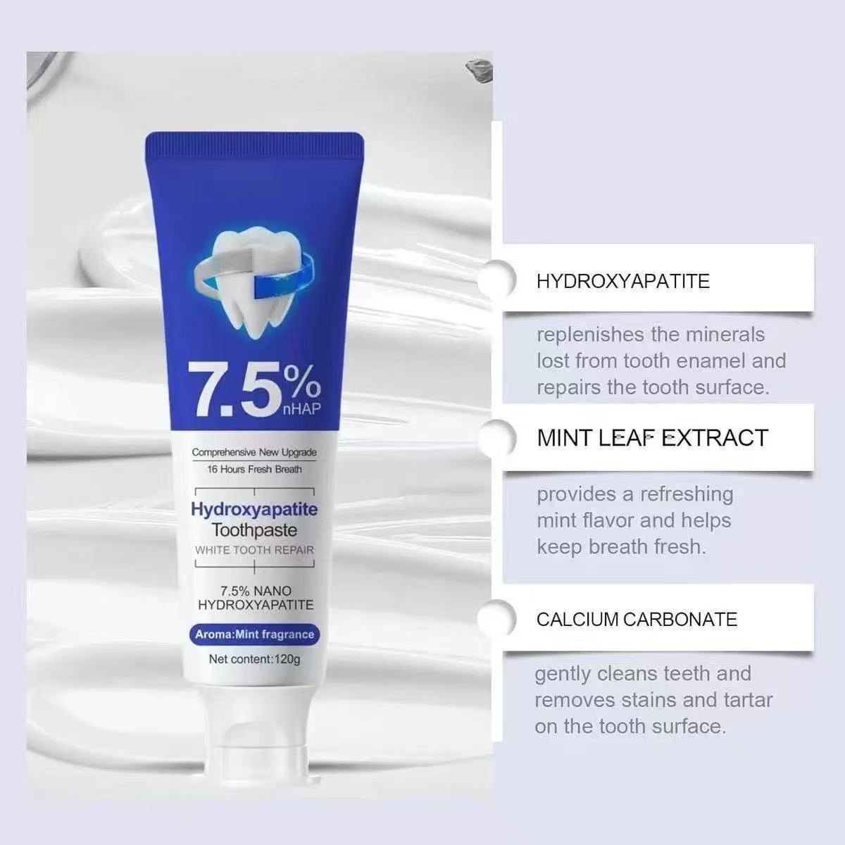 Зубная паста с 7,5% нано-гидро – обзор и цена Teeth Whitening Toothpaste