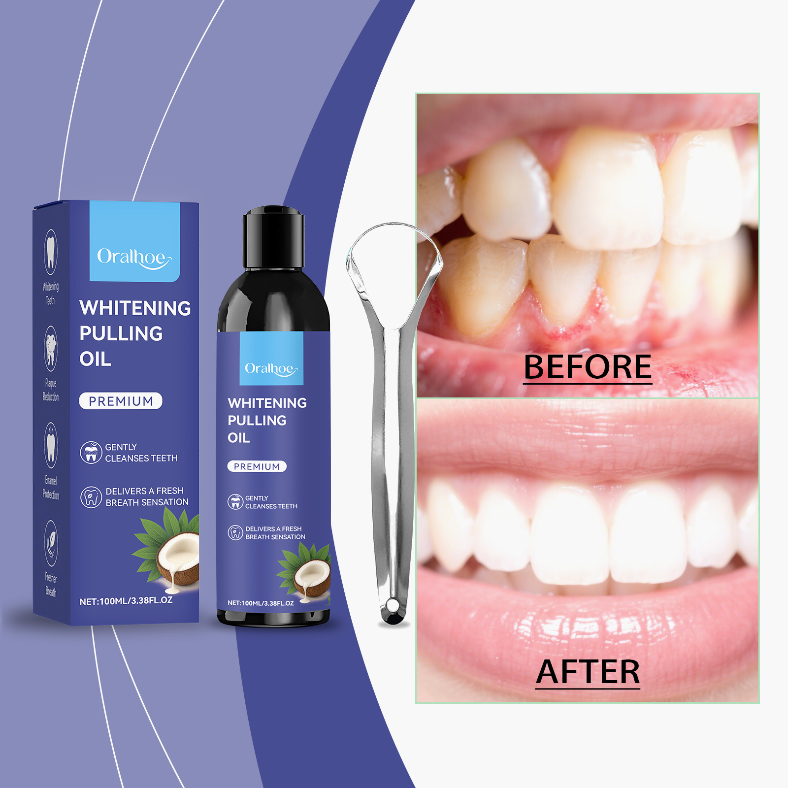 Мятный ополаскиватель для рта  – обзор и цена Teeth Whitening With Coconut Oil