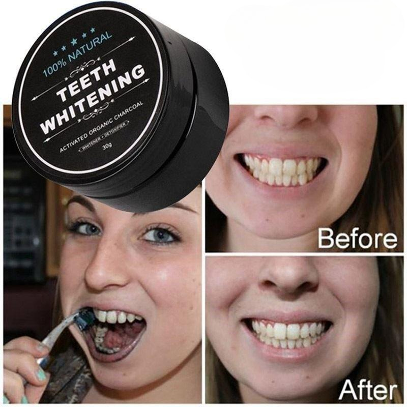 1 коробка порошка для отбелива – обзор и цена Teeth Whitening Charcoal Powder