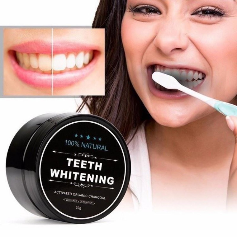 1 коробка порошка для отбелива – обзор и цена Teeth Whitening Charcoal Powder