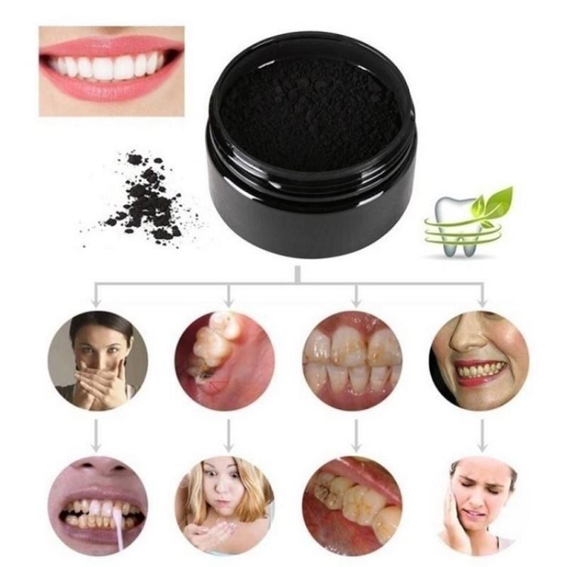 1 коробка порошка для отбелива – обзор и цена Teeth Whitening Charcoal Powder