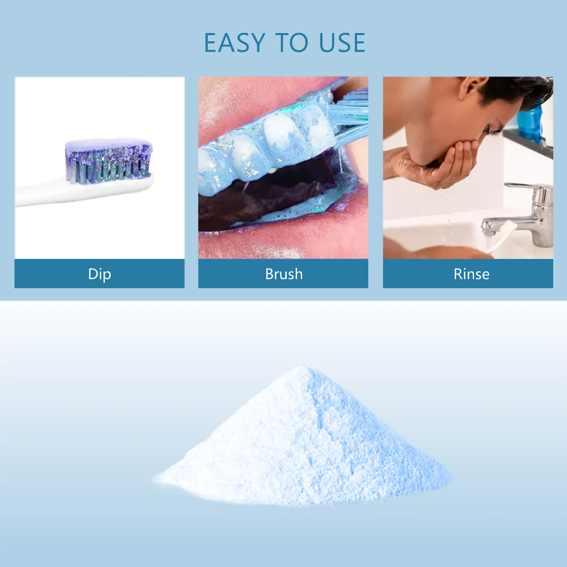5D 80г Синий ферментный порошо – обзор и цена Teeth Whitening Enzymes