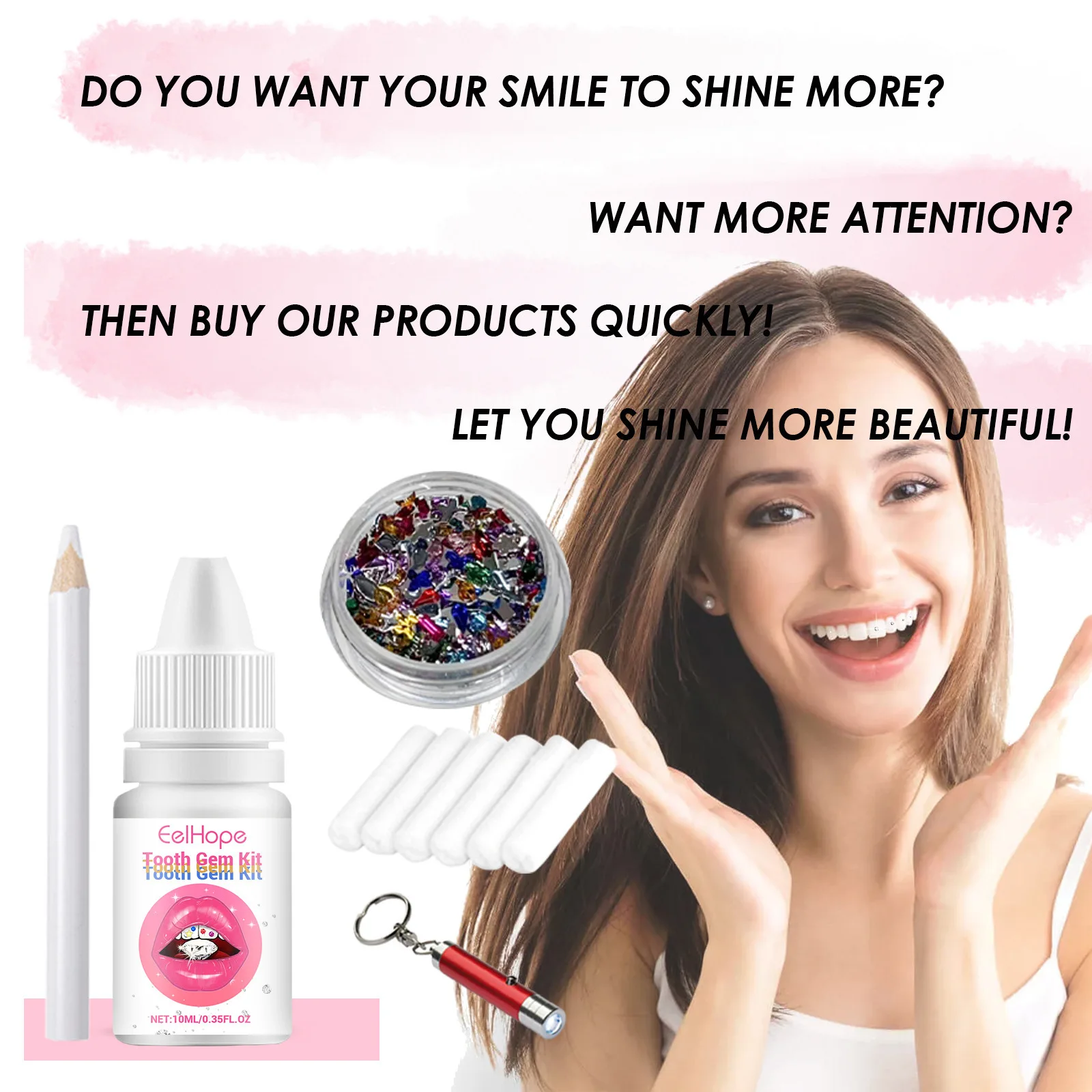 Набор для украшения зубов: DIY – обзор и цена Tooth Gem Kit