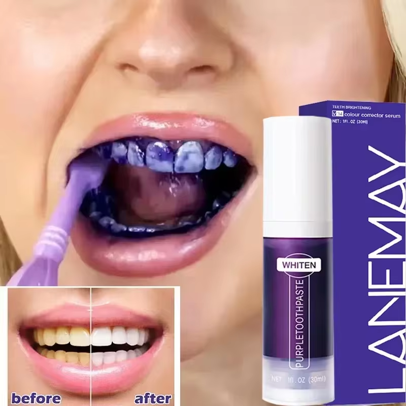 V34 Фиолетовая зубная паста дл – обзор и цена Teeth Whitening Charcoal Powder