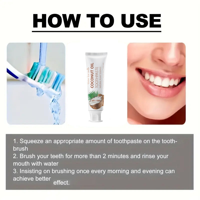 100 г отбеливающая зубная паст – обзор и цена Teeth Whitening With Coconut Oil