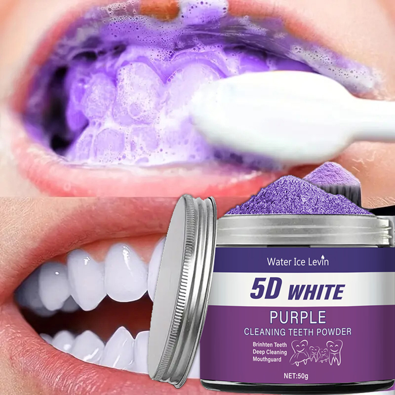 Фиолетовый порошок для отбелив – обзор и цена Teeth Whitening Charcoal Powder