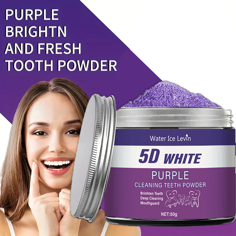 Фиолетовый порошок для отбелив – обзор и цена Teeth Whitening Charcoal Powder