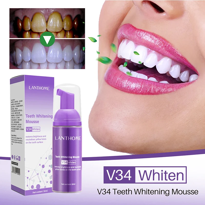 Зубная паста Mousse V34 для чи – обзор и цена Teeth Whitening Charcoal Powder