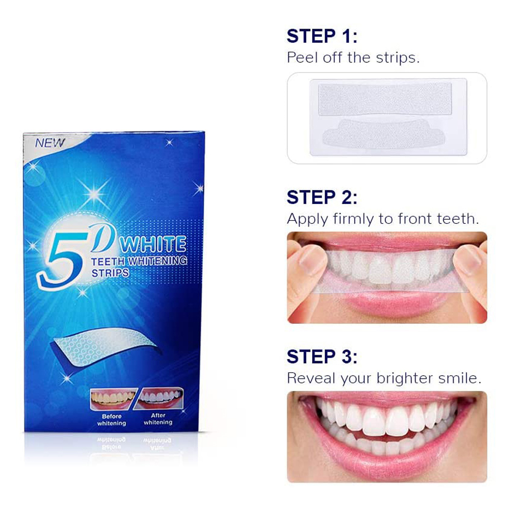 5D-полоски для отбеливания зуб – обзор и цена Teeth Whitening Charcoal Powder